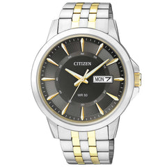 Citizen Men's Watch - Date-Day Two Tone Stainless Steel Bracelet Quartz | BF2018-52H