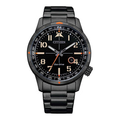 Citizen Men's Watch - Eco-Drive Black Dial Stainless Steel Bracelet | BM7555-83E