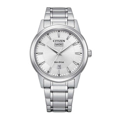 Citizen Men's Watch - Eco-Drive Silver Dial Stainless Steel Bracelet | AW0100-86A