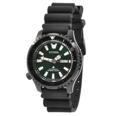 Citizen Men's Watch - Promaster Automatic Date Display Green Dial Strap | NY0155-07X
