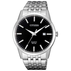 Citizen Men's Watch - Quartz Black Dial Stainless Steel Bracelet Date | BI5000-87E