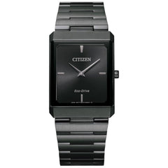 Citizen Unisex Eco Drive Watch - Stiletto Black Dial Bracelet | AR3107-57E