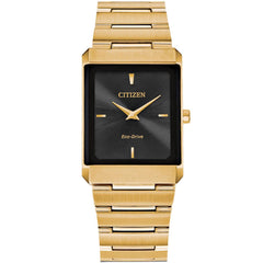 Citizen Unisex Eco Drive Watch - Stiletto Yellow Gold Bracelet | AR3102-51E