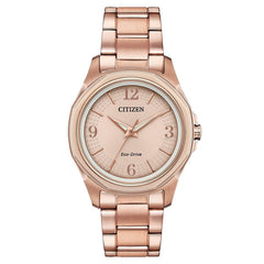 Citizen Women's Bracelet Watch - Drive Rose Gold Stainless Steel | FE7053-51X