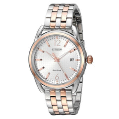 Citizen Women's Bracelet Watch - LTR Silver Dial Two Tone Steel | FE6086-74A