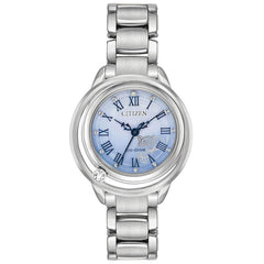 Citizen Women's Diamond Watch - Disney Blue Mother of Pearl Dial Bracelet | EW5510-53N