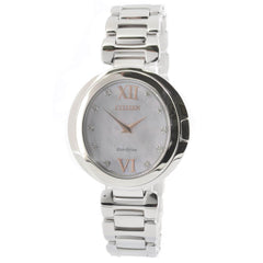 Citizen Women's Eco Drive Watch - Capella Diamond Silver Tone Bracelet | EX1510-59D