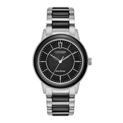 Citizen Women's Eco-Drive Watch - Chandler Steel & Black Ceramic | EM0741-51E