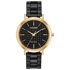Citizen Women's Eco Drive Watch - Drive Black Stainless Steel Bracelet | EM0768-54E