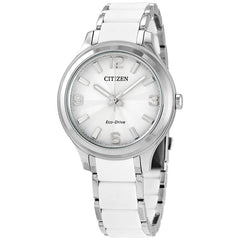 Citizen Women's Eco Drive Watch - Drive Silver Tone Bracelet | FE7070-52A