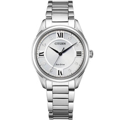 Citizen Women's Eco Drive Watch - Fiore Silver Bracelet Diamond | EM0870-58A