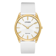 Citizen Women's Eco-Drive Watch - Stiletto White Leather Strap | AR3072-09A