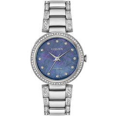 Citizen Women's Watch - Silhouette Crystal Blue MOP Dial Bracelet | EM0840-59N