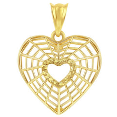 Women's Pendant - 14K Yellow Gold Cut-Out Heart | 14J-213
