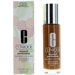 Clinique Women's Foundation + Concealer - Beyond Perfecting Shade WN 118 Amber, 1 oz