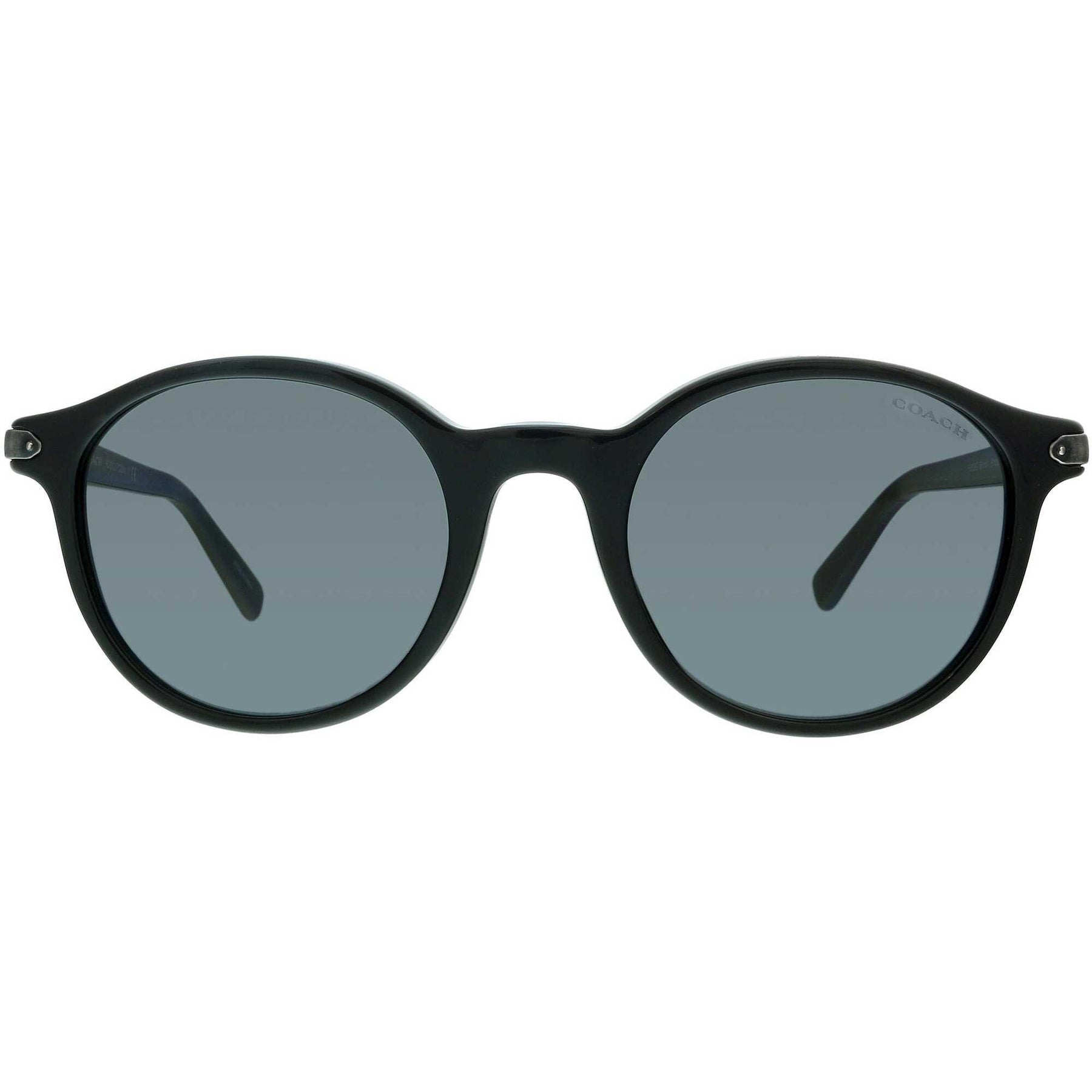 Coach Black Round Sunglasses Coach Women Black Round Sunglasses HC8297U-50028G Grey  main image 4