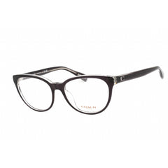 Coach Women's Eyeglasses - Cat Eye Black and Transparent Grey Frame | 0HC6210U 5745