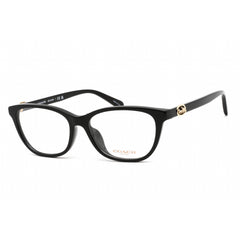 Coach Women's Eyeglasses - Clear Demo Lens Black Plastic Cat Eye Frame | 0HC6180F 5002