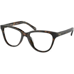 Coach Women's Eyeglasses - Dark Tortoise Plastic Cat Eye Frame Demo Lens | 6202F 5120