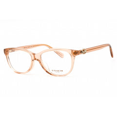 Coach Women's Eyeglasses - Full Rim Transparent Peach Plastic Frame | 0HC6155F 5561