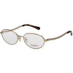 Coach Women's Eyeglasses - Light Gold Metal Oval Frame, 54 mm | COACH 0HC5114 9356