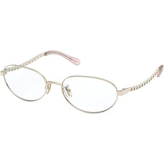 Coach Women's Eyeglasses - Light Gold Metal Oval Full Rim Frame | COACH 0HC5114 9354