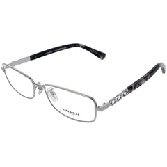 Coach Women's Eyeglasses - Shiny Silver Metal Rectangular Frame | 0HC5110B 9001