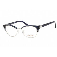 Coach Women's Eyeglasses - Shiny Silver/Blue Signature Cat Eye Frame | 0HC6195 5708