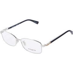 Coach Women's Eyeglasses - Silver/Black Metal Rectangular Frame | COACH 0HC5083B 9015