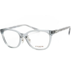 Coach Women's Eyeglasses - Transparent Blue Cat Eye Plastic Frame | 0HC6186F 5682