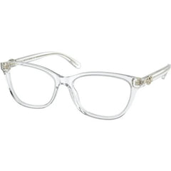 Coach Women's Eyeglasses - Transparent Grey Frame Demo Lens | COACH 0HC6155F 5614