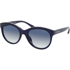 Coach Women's Sunglasses - Blue Grey Gradient Lens Cat Eye Frame | 0HC8297U 54504L52