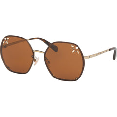 Coach Women's Sunglasses - Light Gold Metal Frame Brown Lens | COACH 0HC7095H 90057357