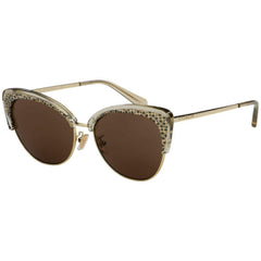 Coach Women's Sunglasses - Transparent Grey/Light Gold Metal Frame | 0HC7110 55677355
