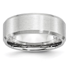 Cobalt Beveled Edge Satin 8mm Band