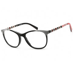 Coco Song Unisex Eyeglasses - Black/Grey/Red Cat Eye Shape Plastic Frame | CV179 01-09