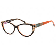Coco Song Women's Eyeglasses - Full Rim Brown/Red/Teal Cat Eye Frame | CV093 04-09