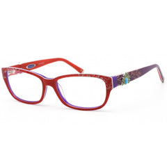 Coco Song Women's Eyeglasses - Red/Violet Rectangular Plastic Frame | CV109 01-09