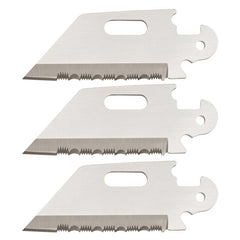 Cold Steel Blades - Click N Cut Sheepsfoot Serrated Edge, Pack of 3 | (CS40AP3C)