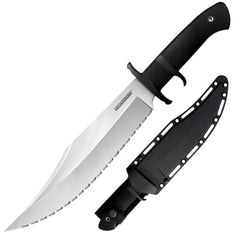 Cold Steel Fixed Knife - Marauder Serrated Edge Clip Point Steel Blade | CS39LSWBS