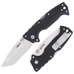 Cold Steel Folding Knife - AD-10 Tanto Point Steel Blade with Tri-Ad Lock | CS28DE