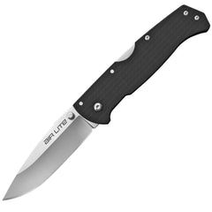 Cold Steel Folding Knife - Air Lite Drop Point Steel Blade Black G10 Handle | CS26WD