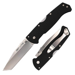 Cold Steel Folding Knife - Air Lite Tanto Point Steel Blade Black Handle | CS26WT