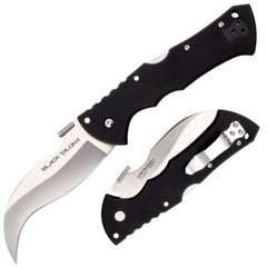 Cold Steel Folding Knife - Black Talon II Down Swept Point Blade G10 Handle | CS22B