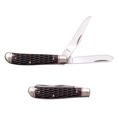 Cold Steel Folding Knife - Mini Trapper Spey Blade Jigged Bone Handle | CSFL-MTRPR-J