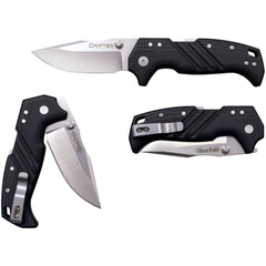 Cold Steel Folding Knife - Straight Edge Satin Steel Blade G10 Handle | FL-30DPLC-35