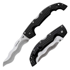 Cold Steel Folding Knife - Voyager XL Kris Plain Edge Blade Griv-Ex Handle | CS29AXW