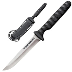 Cold Steel Knife - Drop Point Spike Black Griv-Ex Handle Steel Blade, 8 inch | CS53NCC