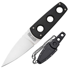 Cold Steel Knife - Secret Edge Steel Blade Black Griv-Ex Handle, 6-1/2 inch | CS11SDT