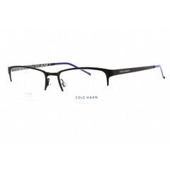 Cole Haan Men's Eyeglasses - Black Rectangular Metal Frame Clear Lens | CH4014 001